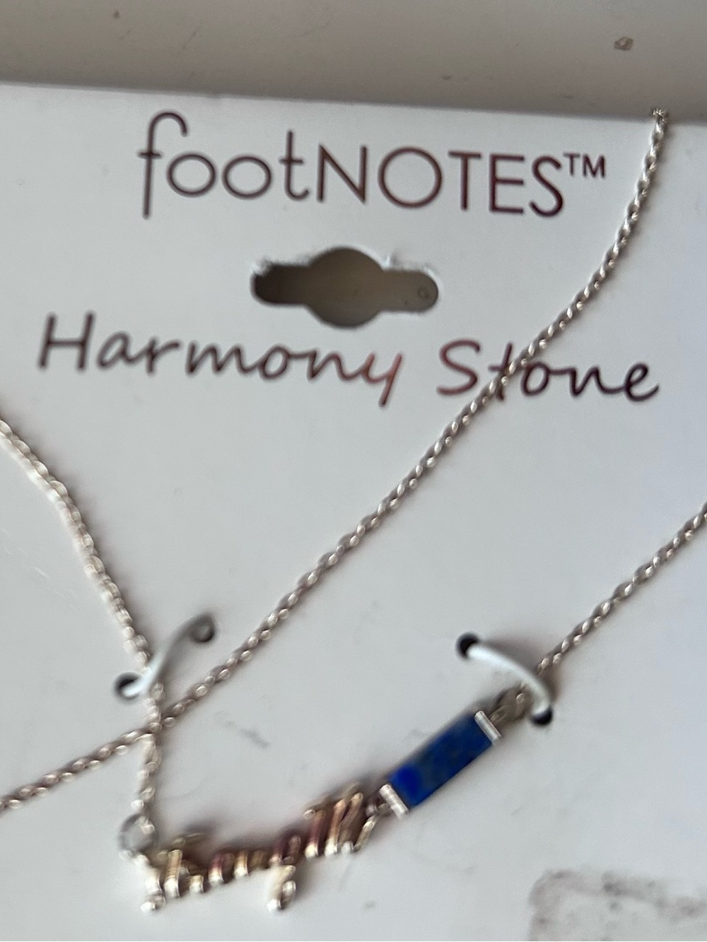 Rocks Blue Lapis Pendant Necklace with chain genuine stone by Footnotes